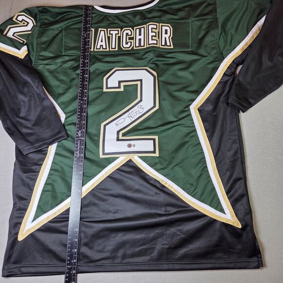 Derian Hatcher Signed Dallas Stars Custom Jersey XL Beckett Witness Autograph - Picture 12 of 12